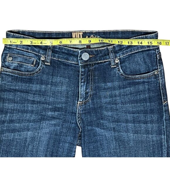Kut From The Kloth Women Boot Cut Jeans Blue Size 6 Mid Rise Stretch Zipper - Picture 6 of 16